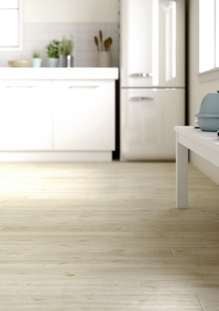 Płytki Marazzi Treverkway efekt drewno w nowoczesnej aranżacji salonu