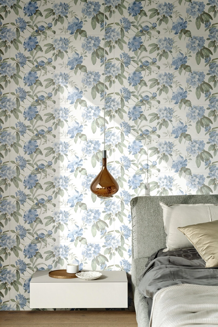 Marazzi Racconti gres o efekcie kamienia naturalnego w nowoczesnym apartamencie