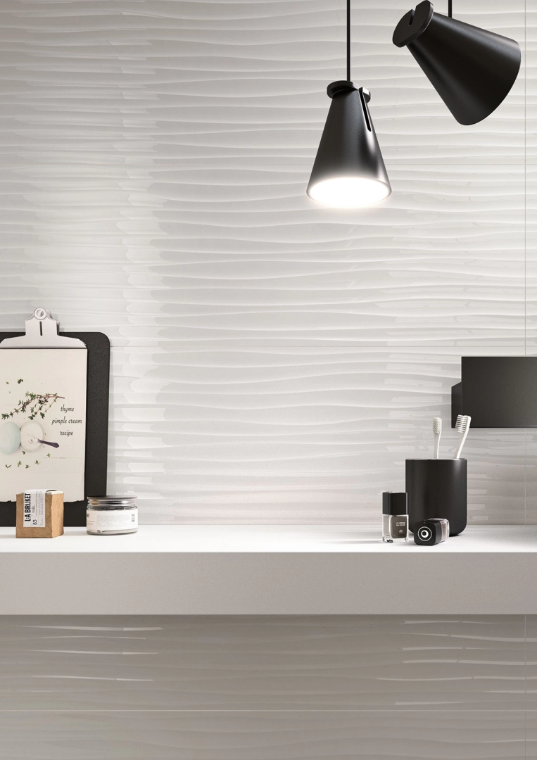 Marazzi Essenziale gres o efekcie koloru na podłodze w nowoczesnym domu