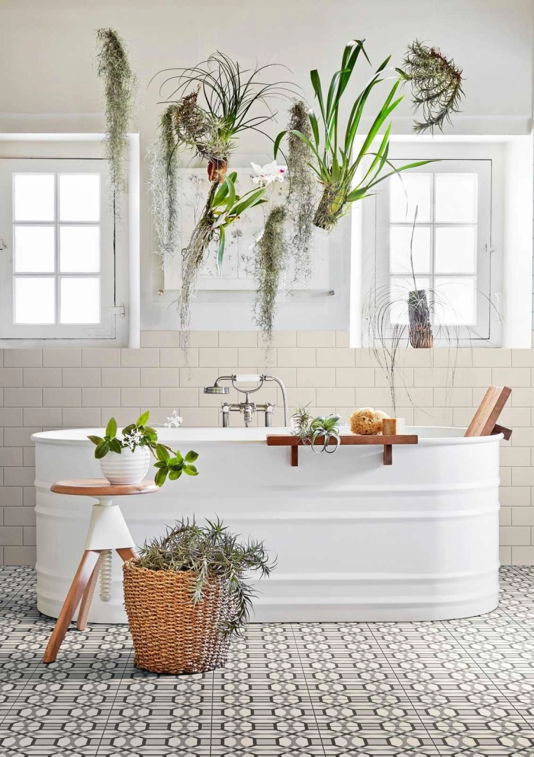 Płytki Marazzi Hello efekt cegła w nowoczesnej aranżacji salonu