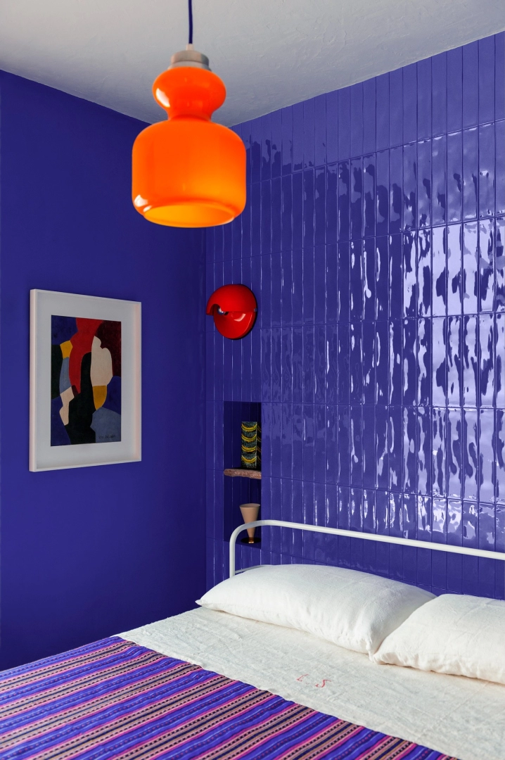 Płytki Marazzi Luz efekt cegła w nowoczesnej aranżacji salonu