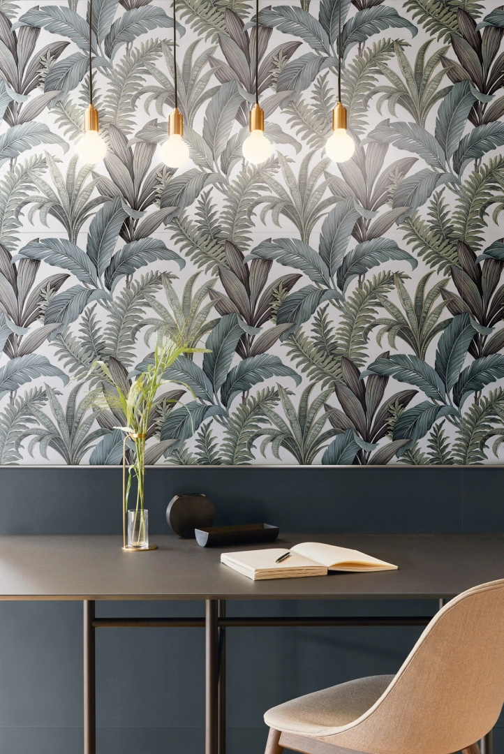 Gres porcelanowy Marazzi Poster kolor w luksusowym salonie