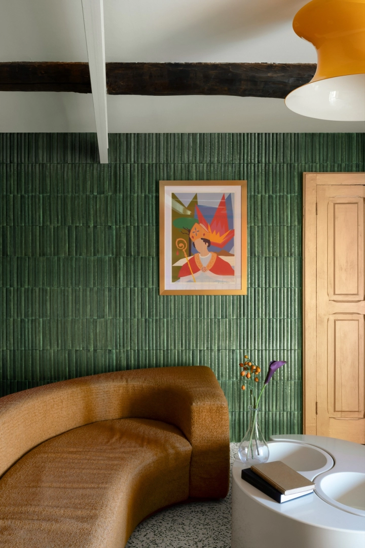 Marazzi Lume – gres imitujący cegłę w nowoczesnym domu jednorodzinnym