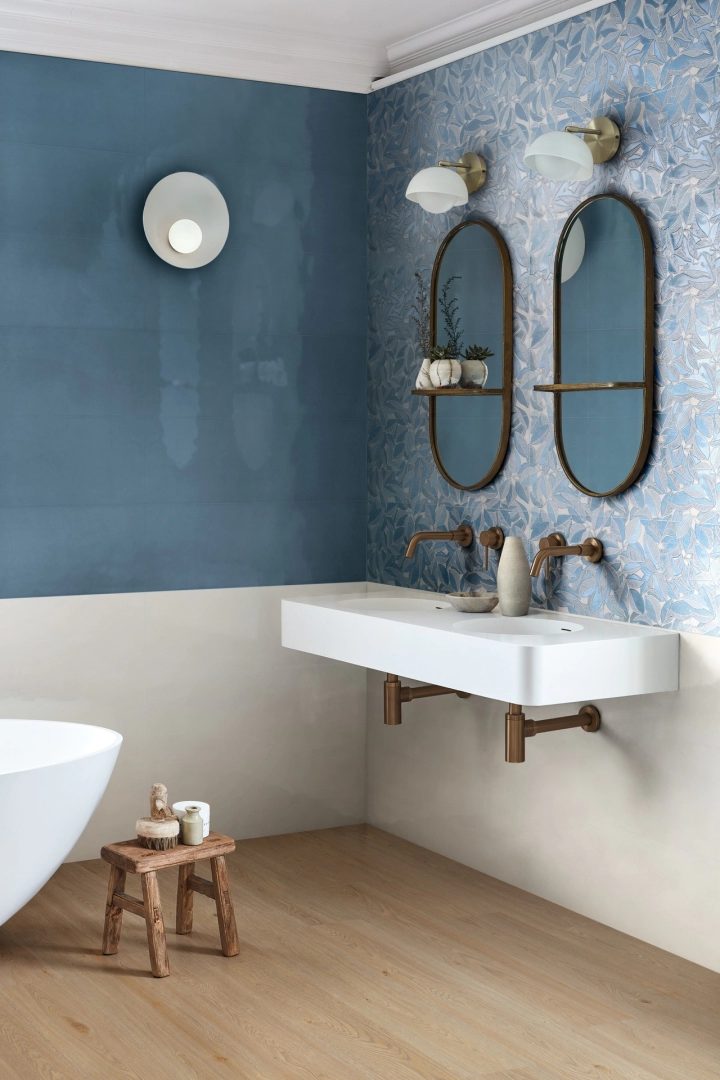 Gres porcelanowy Marazzi Bliss kolor w minimalistycznym wnętrzu