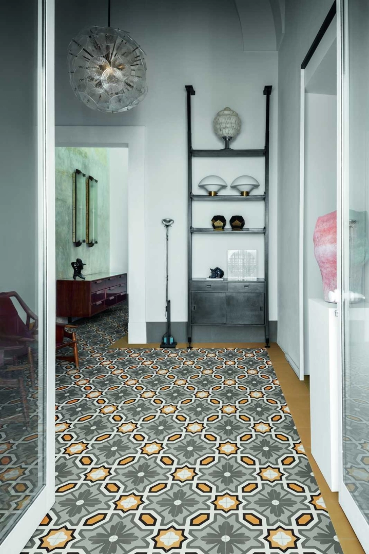 Gres porcelanowy Marazzi D_segni Colore kolor w minimalistycznym wnętrzu