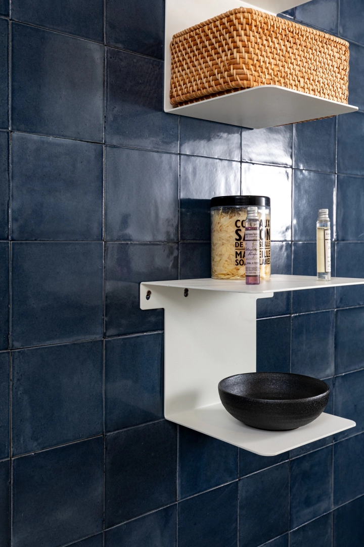Gres Marazzi Rice efekt kolor w nowoczesnym salonie