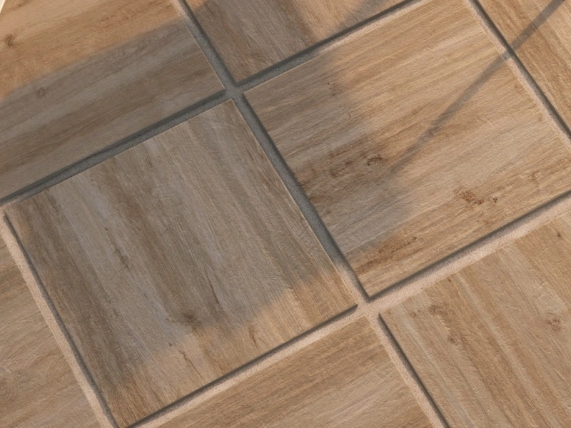 Marazzi Treverkhome – gres imitujący drewno w jasnym salonie w stylu skandynawskim