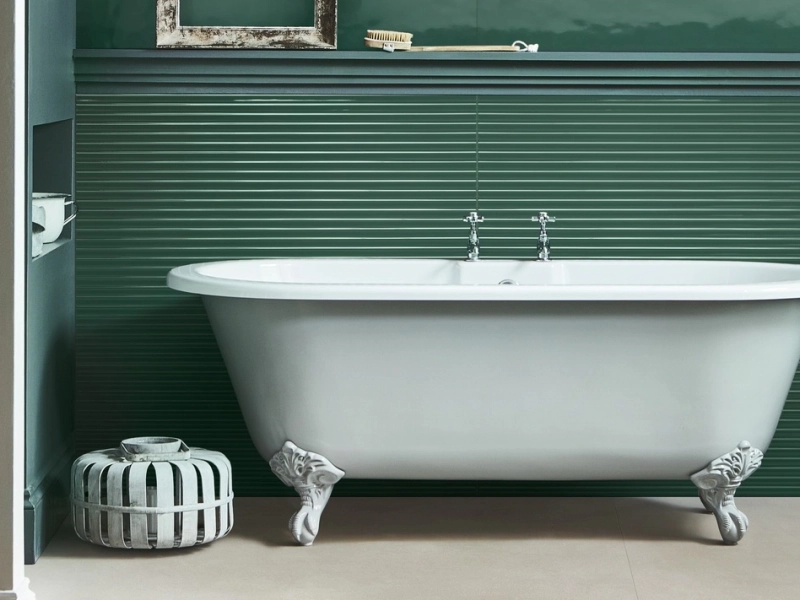 Gres Marazzi Bliss efekt kolor w nowoczesnym salonie