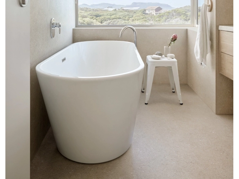 Płytki Marazzi Grande Stone Look efekt kamień naturalny w nowoczesnej aranżacji salonu