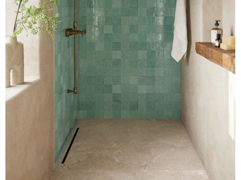Płytki Marazzi Lume imitujące cegłę w eleganckiej aranżacji z naturalnymi kolorami