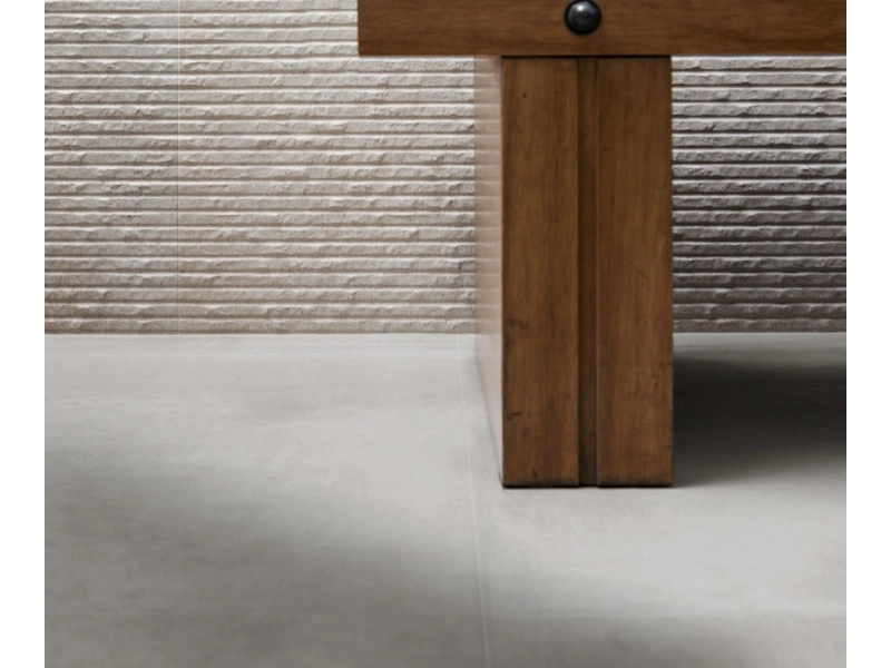 Płytki Marazzi Stone_art efekt kamień naturalny w nowoczesnej aranżacji salonu