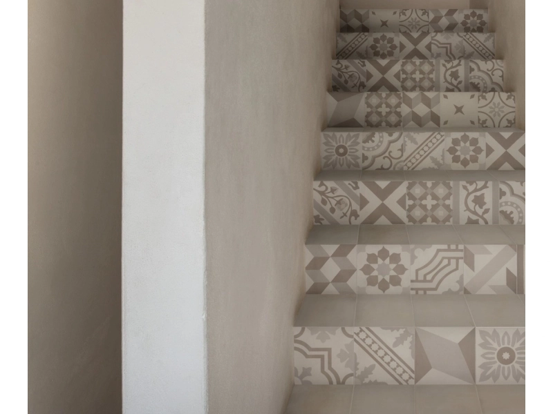 Gres porcelanowy Marazzi D_segni Blend kolor w minimalistycznym wnętrzu