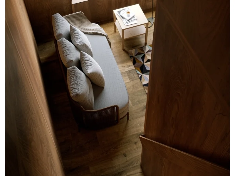 Marazzi Vero gres o efekcie drewna na podłodze w nowoczesnym domu