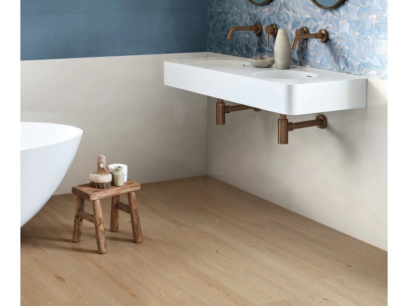 Gres porcelanowy Marazzi Bliss kolor w minimalistycznym wnętrzu