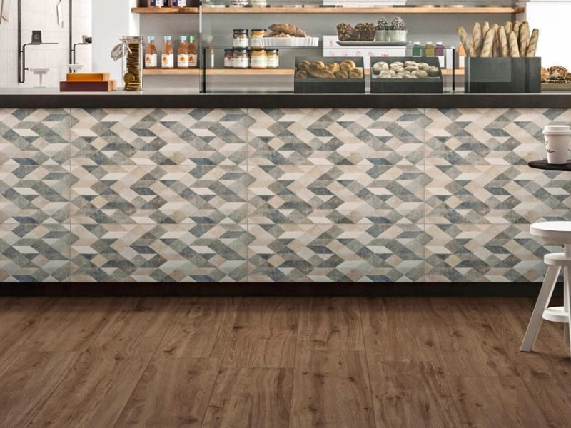 Marazzi Chalk – gres imitujący beton w nowoczesnym domu jednorodzinnym
