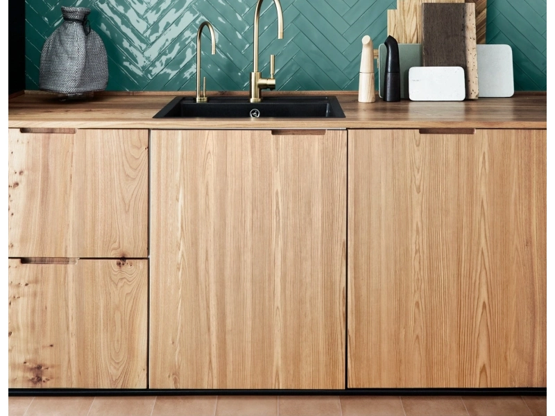 Gres porcelanowy Marazzi Luz cegła w minimalistycznym wnętrzu